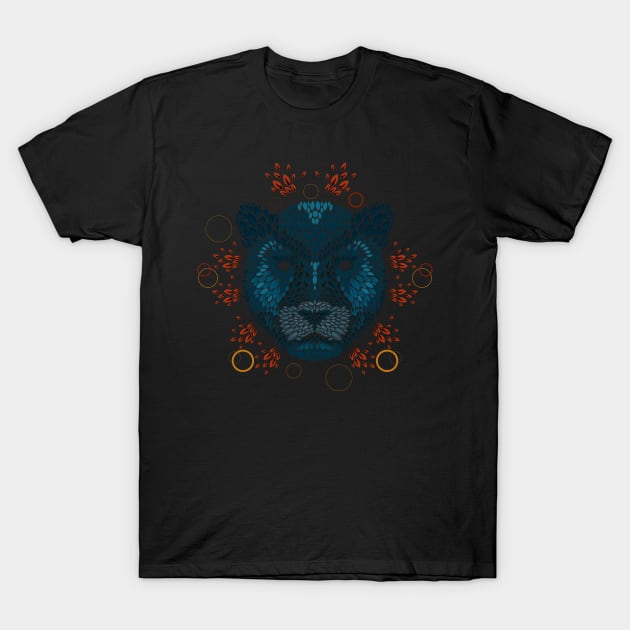 Panther Face T-Shirt by LetterQ